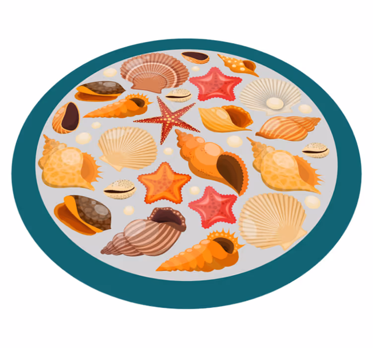 Dywan winylowy Muszelki - TenStickers