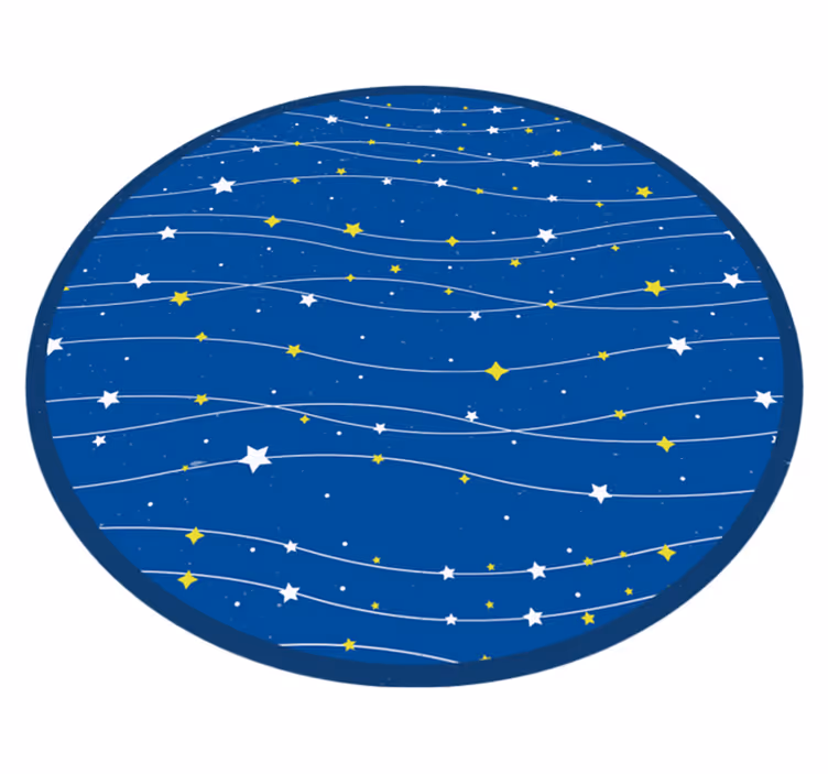 Dywan winylowy w gwiazdki orbita niebiańska - TenStickers