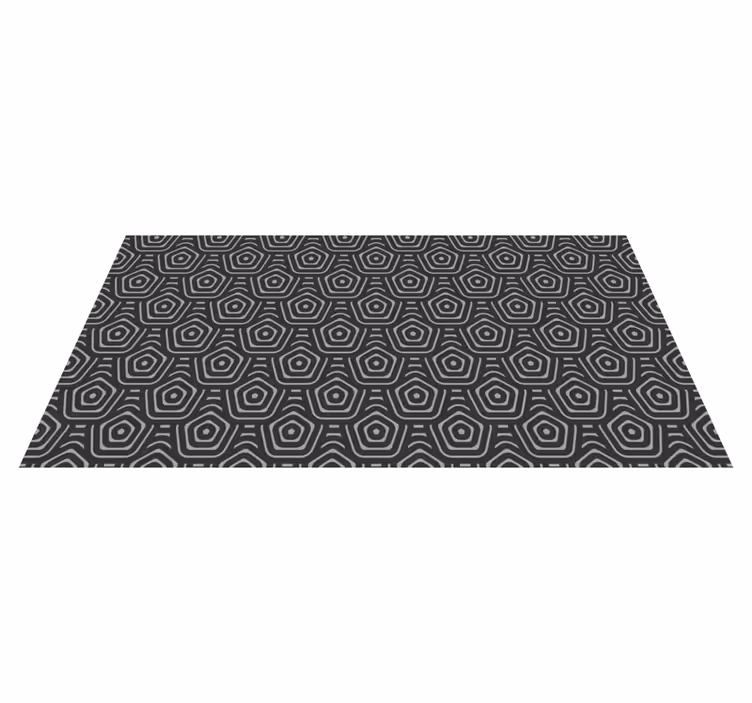 Dywan winylowy wzór geometryczny koncentryczne diamenty - TenStickers
