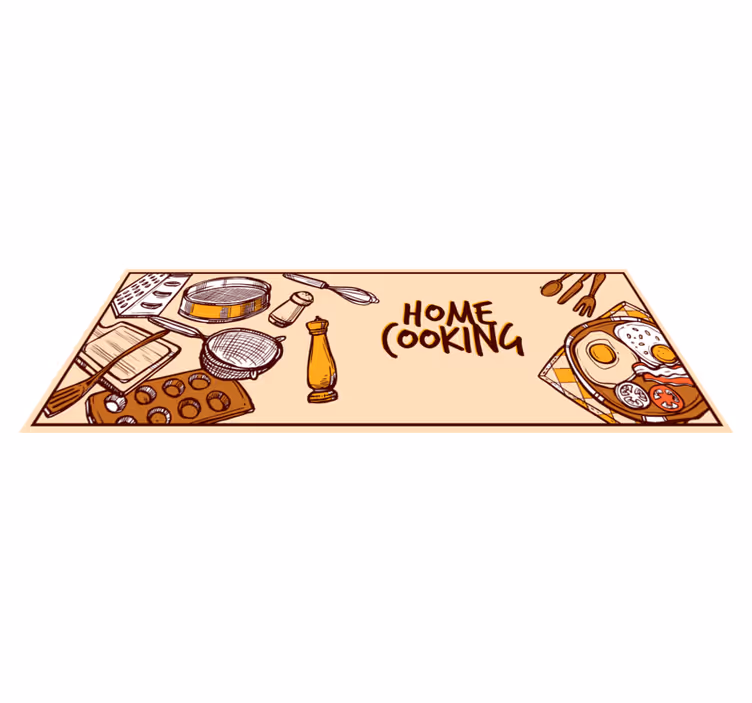 Dywan winylowy Gotowanie w domu - TenStickers