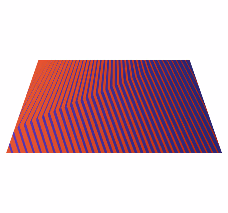 Dywan winylowy w paski kontrastowe paski - TenStickers