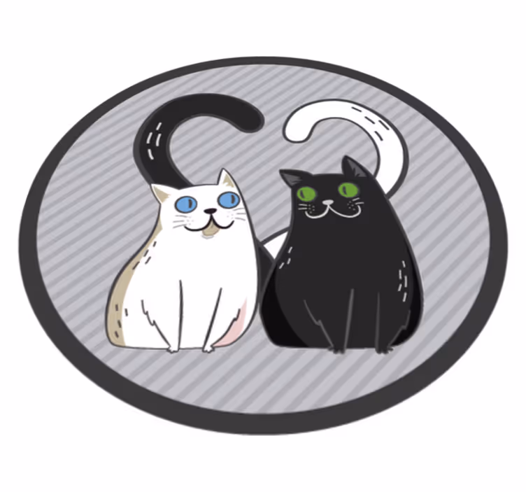 Dywan winylowy zwierzęta milutkie kociaki - TenStickers