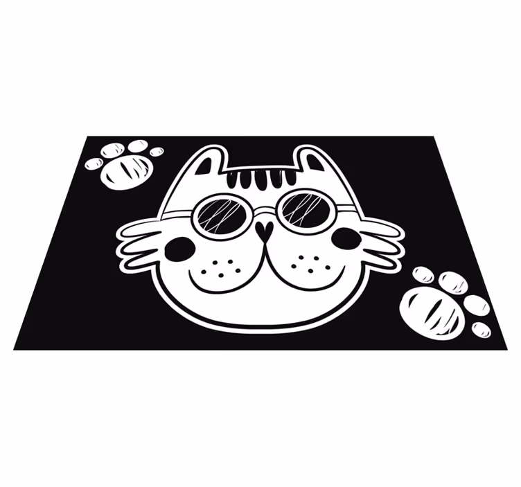 Dywan winylowy dla dziecka ilustracja kreskówka kot - TenStickers