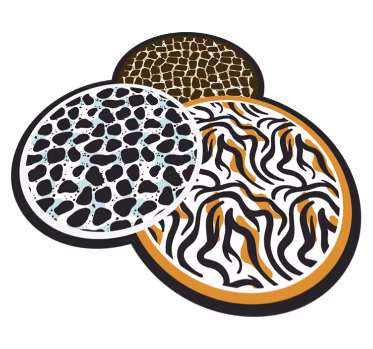 Dywan winylowy Centki różnych zwierząt - TenStickers