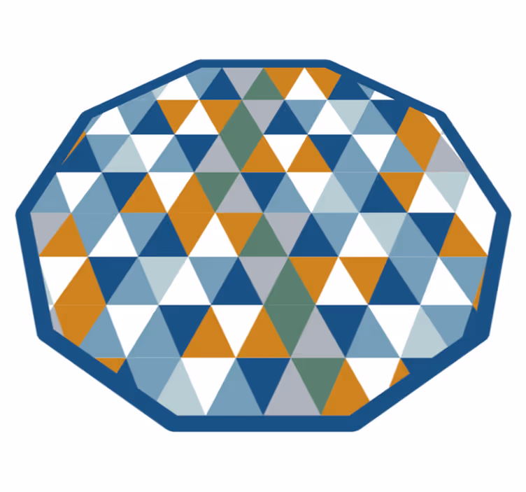 Dywan winylowy Wielokolorowe trójkąty - TenStickers