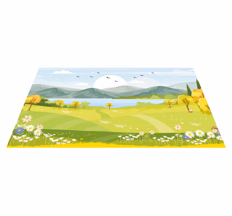 Dywan winylowy natura krajobraz pasterski - TenStickers