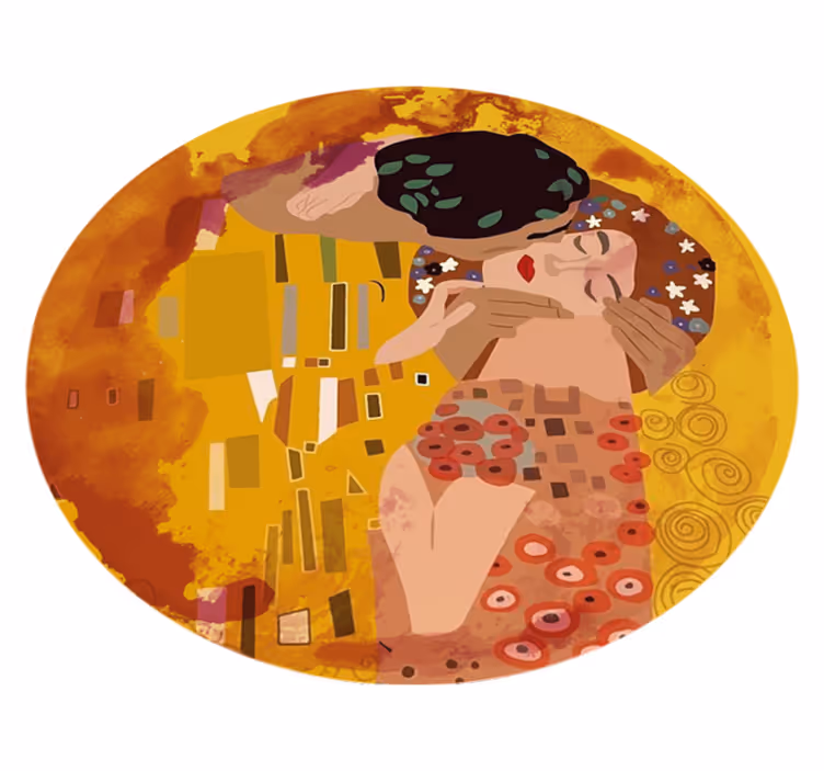Dywan winylowy Pocałunek Klimta - TenStickers