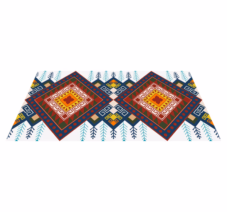 Dywan winylowy Geometryczny wzór mozaiki etnicznej  - TenStickers