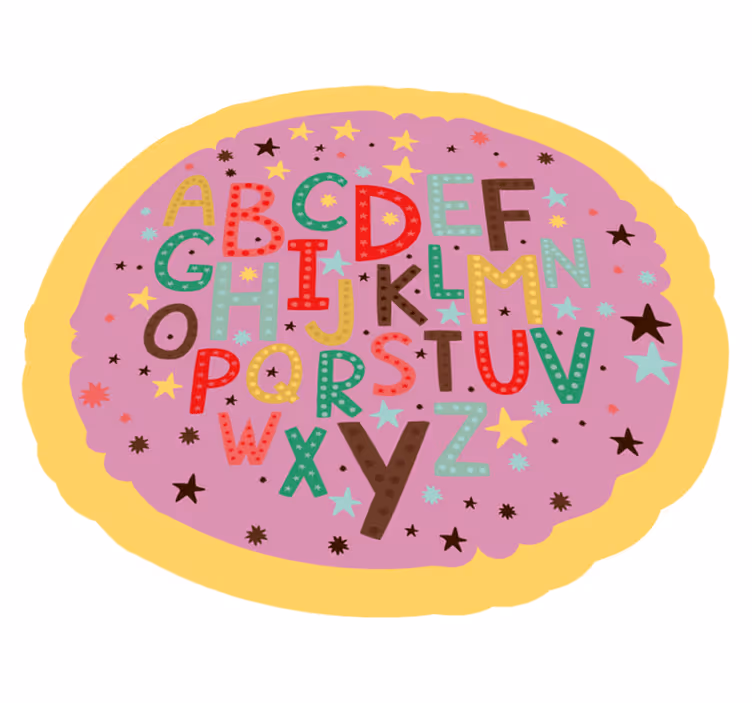 Dywan winylowy alfabet alfabet edukacyjny - TenStickers