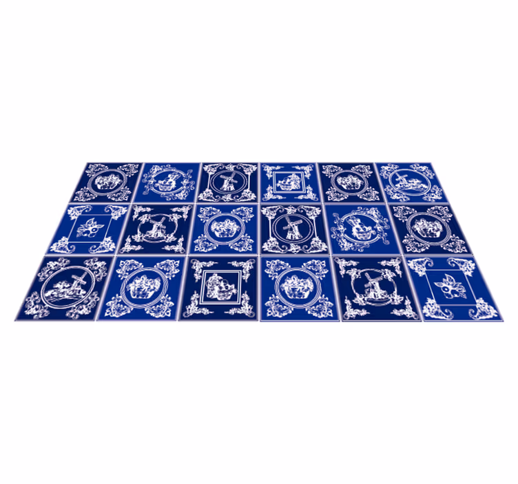 Dywan winylowy do kuchni ozdoby ceramiczne - TenStickers