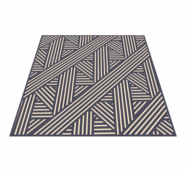 Dywan winylowy wzór geometryczny geometryczne przekątne - TenStickers