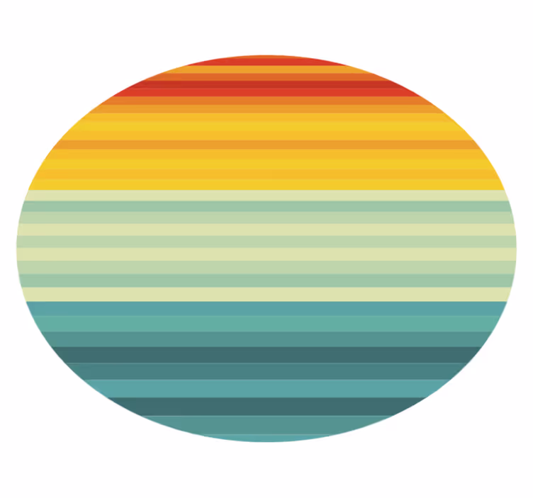 Dywan w paski wielokolorowe - TenStickers