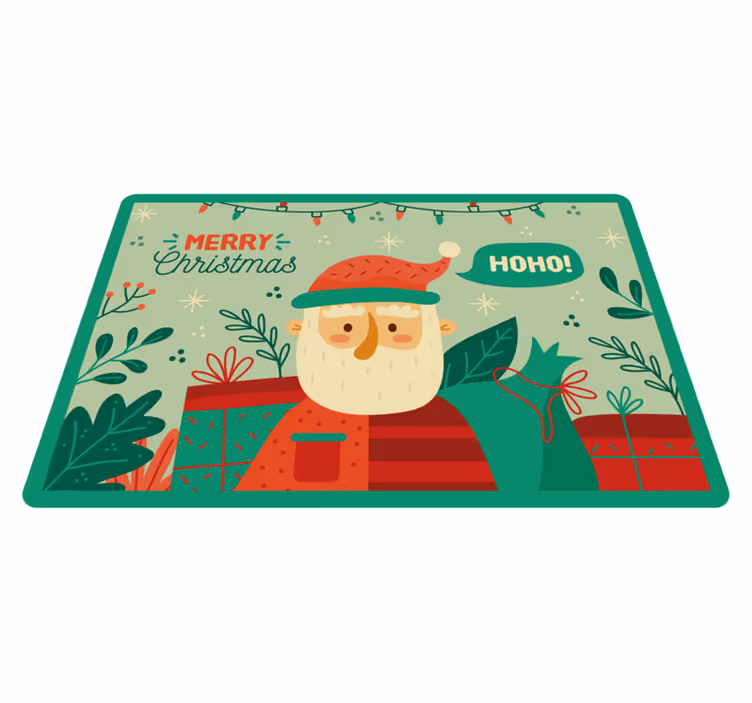 Dywan winylowy boże narodzenie ilustracja Świętego mikołaja - TenStickers