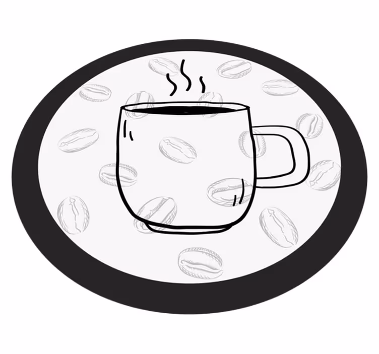 Dywan winylowy Filiżanka kawy - TenStickers