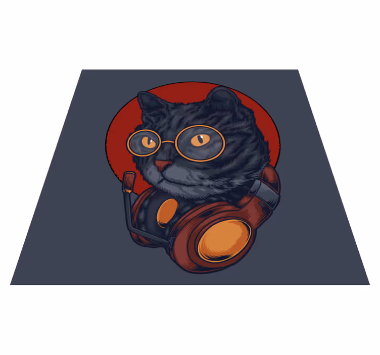 Dywan winylowy zwierzęta kot astronauta - TenStickers