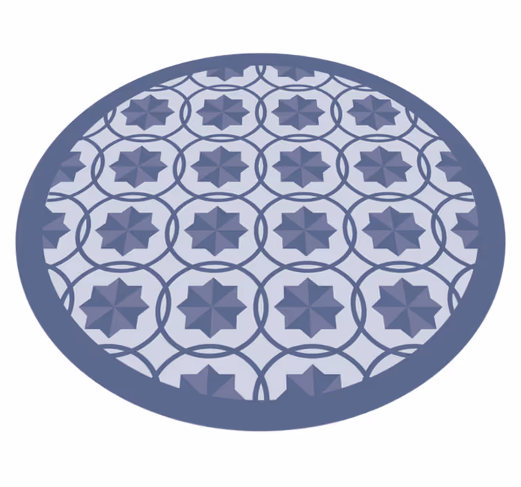 Dywan winylowy wzór geometryczny wzór symetryczny - TenStickers