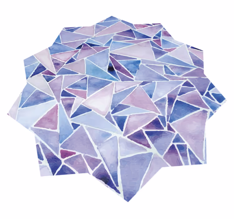 Dywan winylowy z mozaiką nowoczesny układ geometryczny - TenStickers