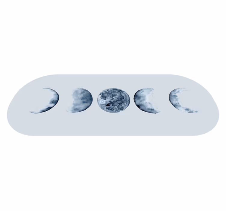 Dywan winylowy do sypialni fazy księżyca - TenStickers