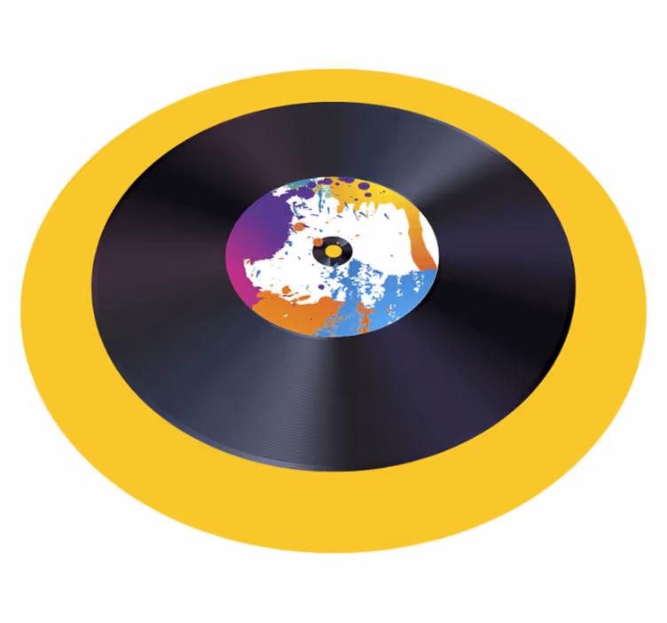 Dywan winylowy tekstura abstrakcyjny rekord powitalny - TenStickers