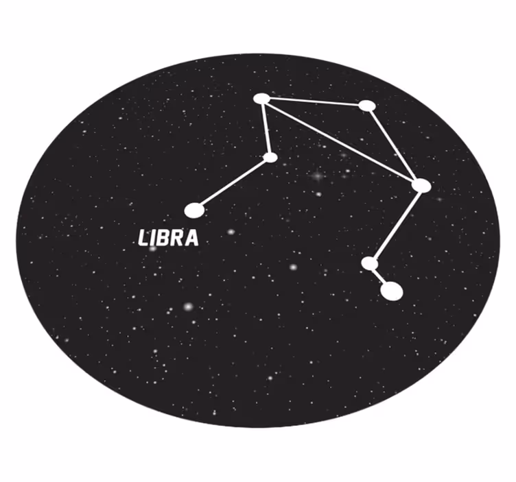 Dywan winylowy w gwiazdki konstelacja zodiaku - TenStickers