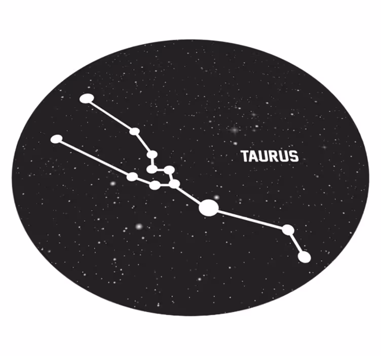 Dywan nowoczesny znak zodiaku byk - TenStickers