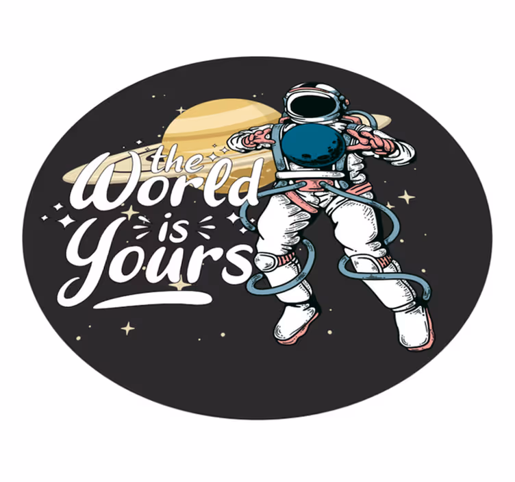 Dywan winylowy dla nastolatków eksploracja astronautów - TenStickers