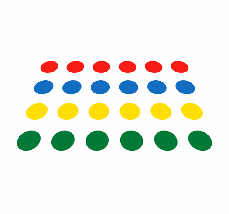 Gra twister z winylu dywan dla dzieci - TenStickers