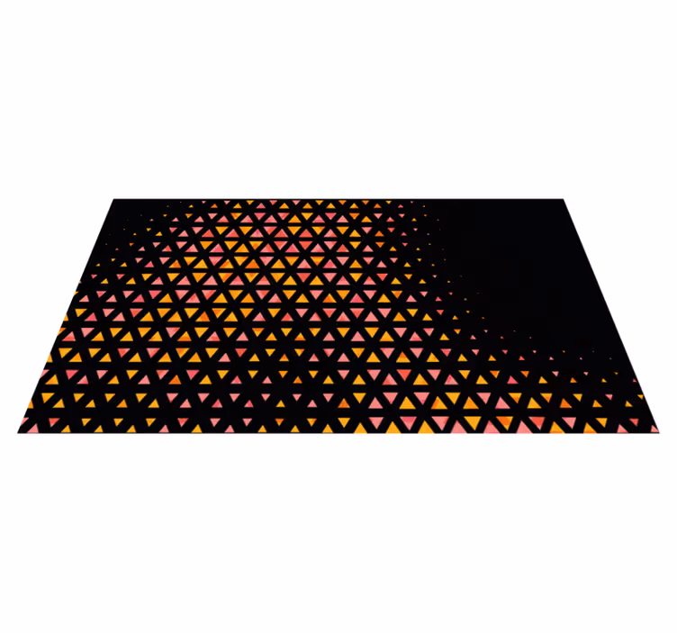 Dywan winylowy wzór geometryczny gradient trójkątny - TenStickers