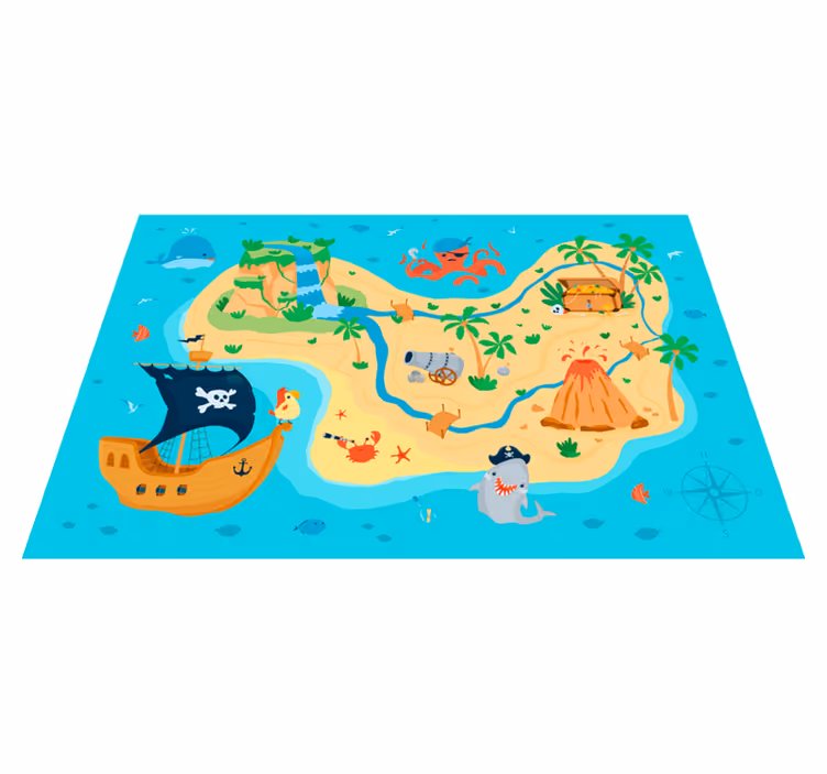 Dywan winylowy Poszukiwanie skarbu - TenStickers