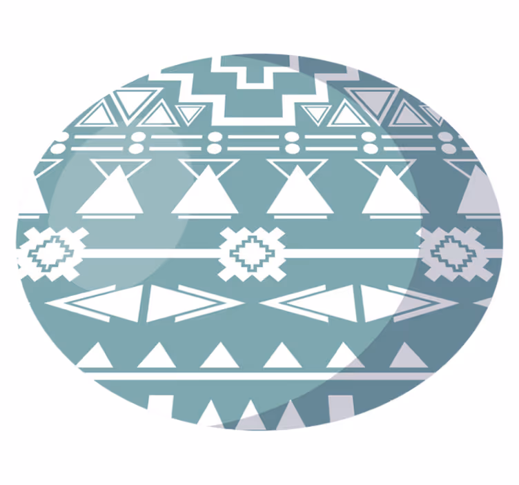 Dywan winylowy wzór geometryczny geometria plemienna - TenStickers