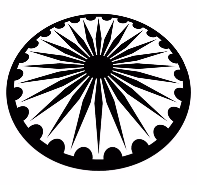 Nowoczesny dywan winylowy monochromatyczna mandala - TenStickers