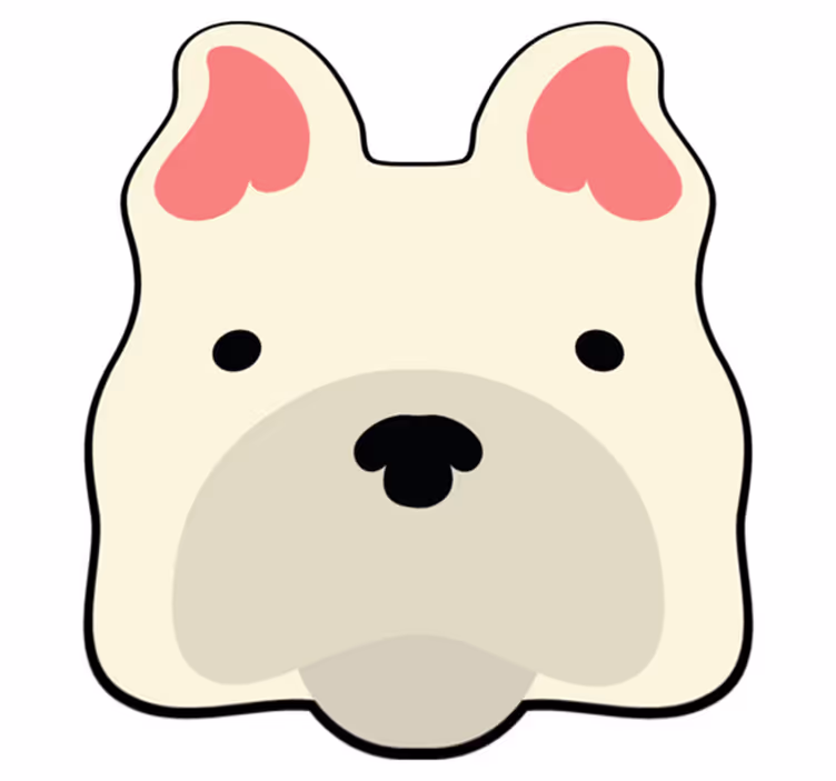 Dywanik winylowy Głowa psa - TenStickers