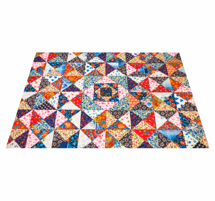 Etniczny dywan winyowy turecki patchwork - TenStickers
