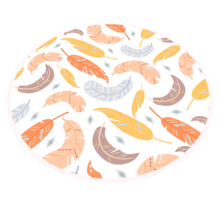 Dywan w pastelowe pióra - TenStickers