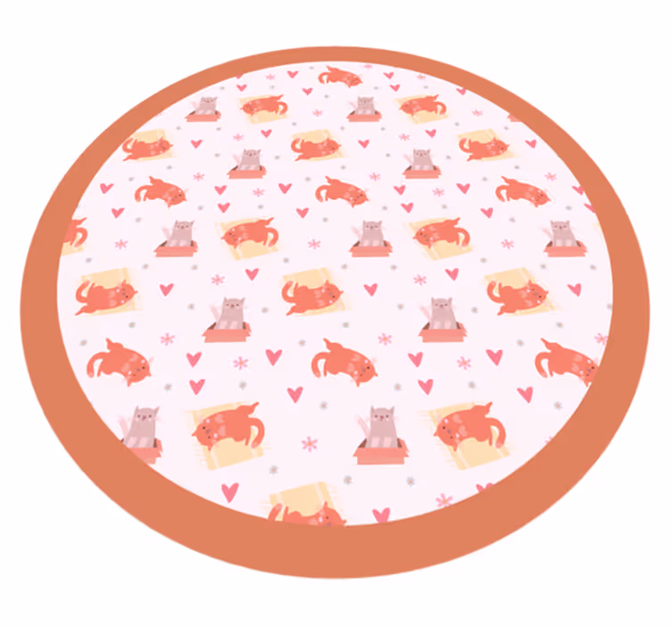 Dywan winylowy dziecięcy zabawny motyw kota - TenStickers