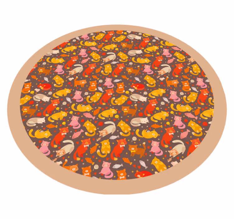 Dziecięcy dywan winylowy zabawny wzór zwierzęcy - TenStickers