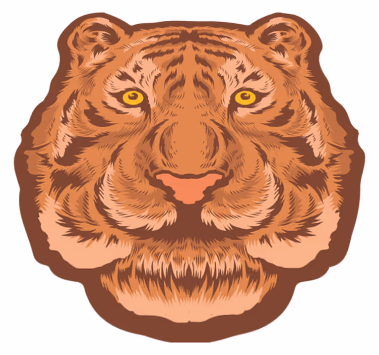 Dywan winylowy Głowa tygrysa - TenStickers