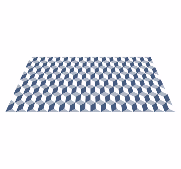 Dywan winylowy wzór geometryczny sześcienny wzór - TenStickers