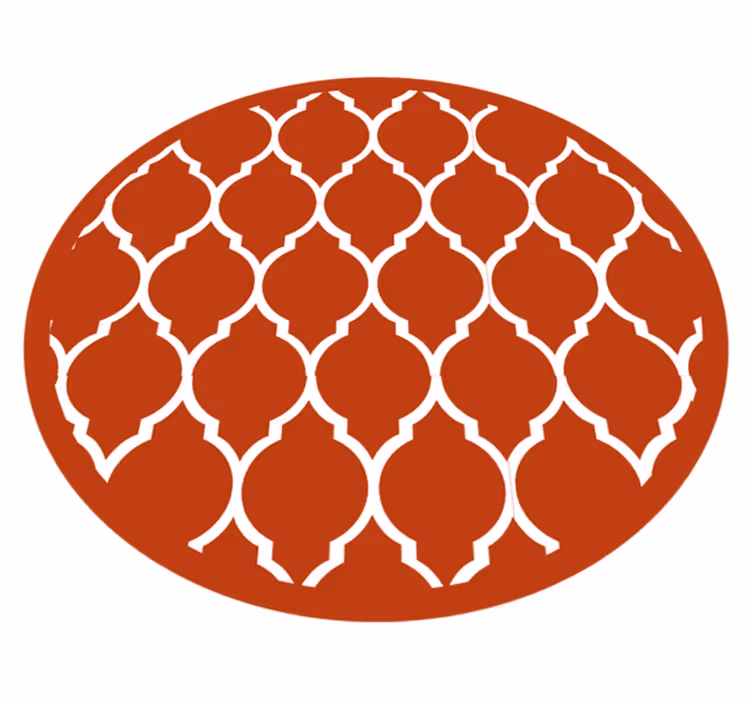 Dywan winylowy wzór geometryczny krata geometryczna - TenStickers