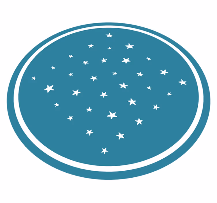 Dywan winylowy w gwiazdki motyw gwiazd - TenStickers