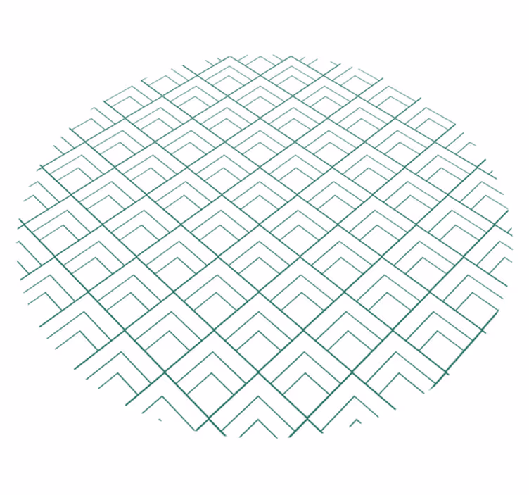 Dywan winylowy wzór geometryczny nałożone linie - TenStickers