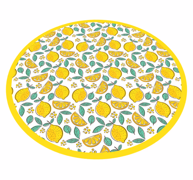 Dywan winylowy Cytryny - TenStickers