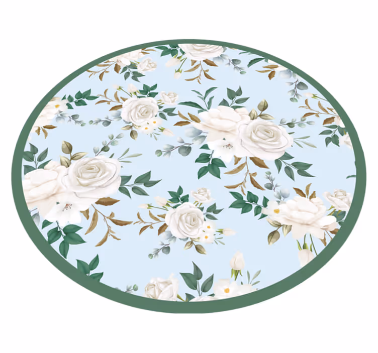 Dywan winylowy Kwiaty vintage - TenStickers