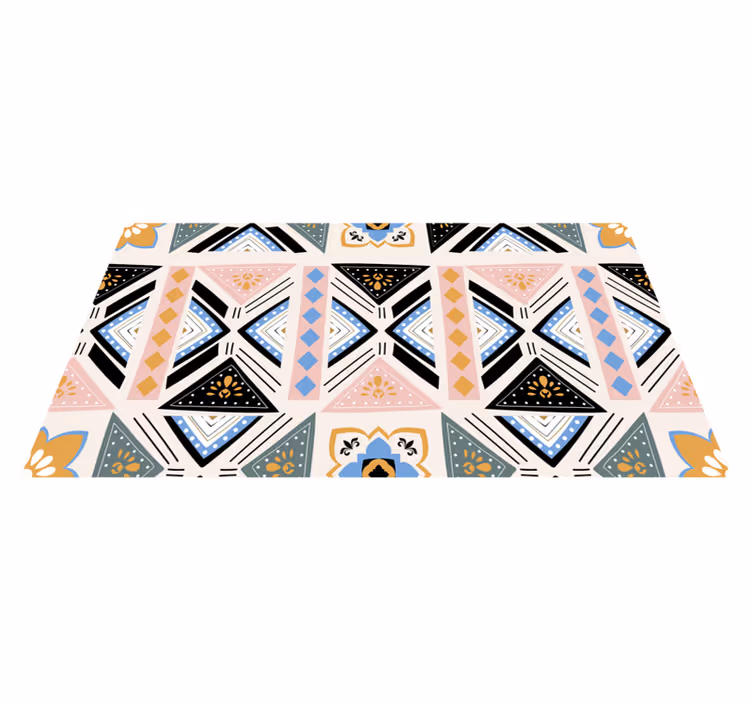 Dywan winylowy wzór geometryczny gobelin geometryczny - TenStickers