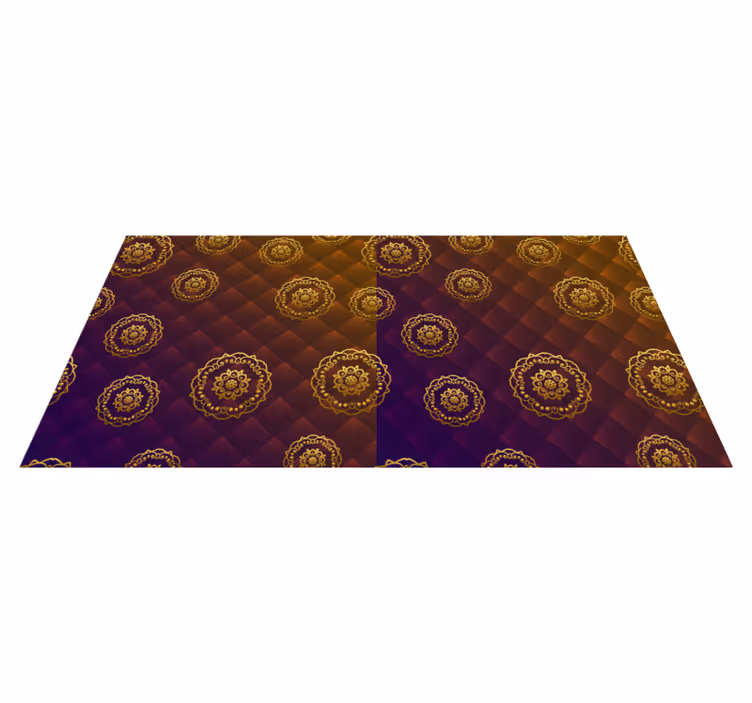 Wielokolorowy elegancki dywan winylowy mandala - TenStickers