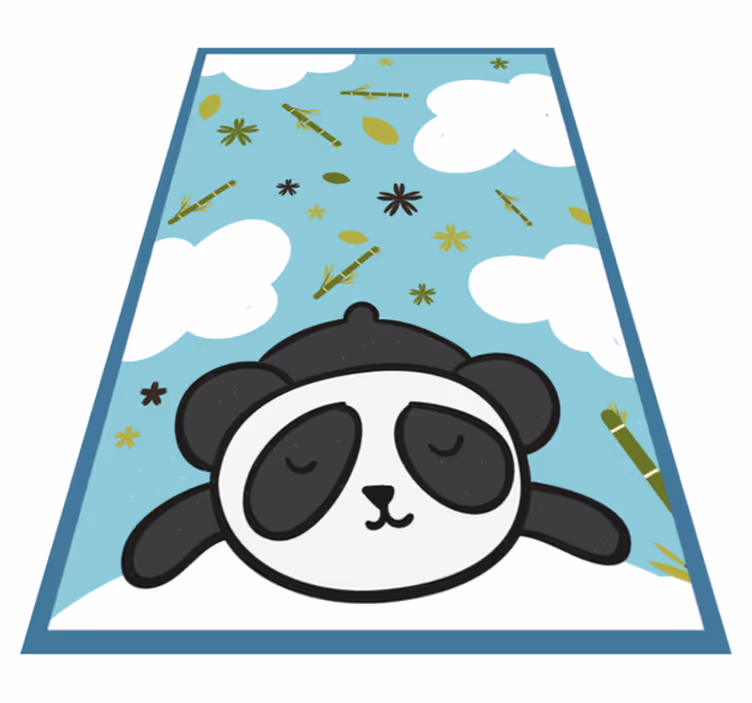 Dywan winylowy dla dziecka wymarzony krajobraz pandy - TenStickers