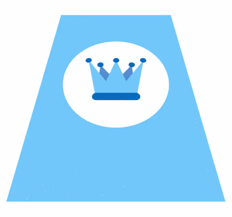 Dywan winylowy Niebieska korona - TenStickers
