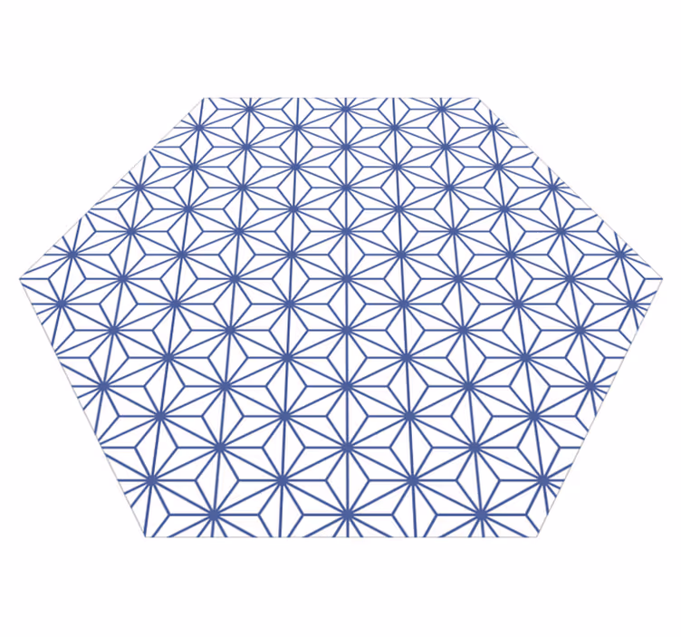 Dywan winylowy wzór geometryczny geometryczne wzory gwiazd - TenStickers