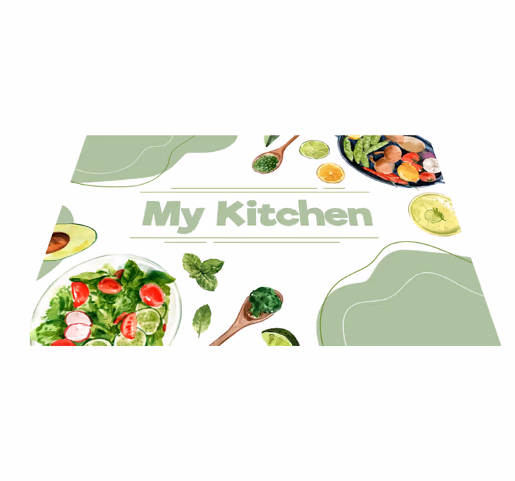 Dywan winylowy do kuchni mój kawałek kuchni - TenStickers