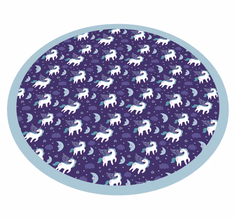 Dywan winylowy ze wzorem jednorożca - TenStickers